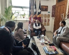 WHO South-East Asia Regional Director, Saima Wazed, in a meeting with the Hon’ble President José Ramos-Horta, Timor-Leste.